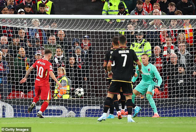 Mac Allister zabio je iz blizine i Liverpool je osigurao još jednu pobjedu u Ligi prvaka