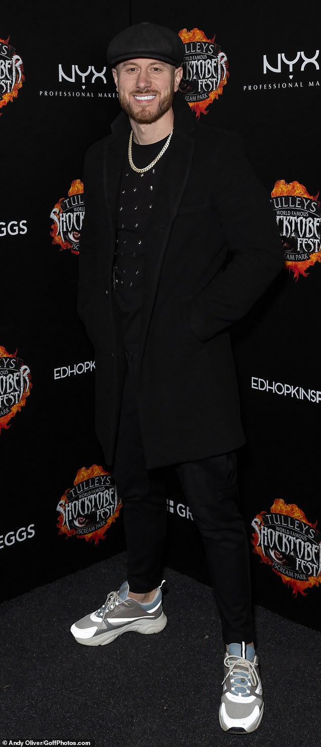 Meanwhile Kris Boyson, who had an on-off romance with the mother-of-five before ending in December 2019 - also showed up at the Halloween event donning a flat cap