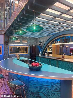 The kitchen followed the same layout as last year, but this time with a new colour scheme
