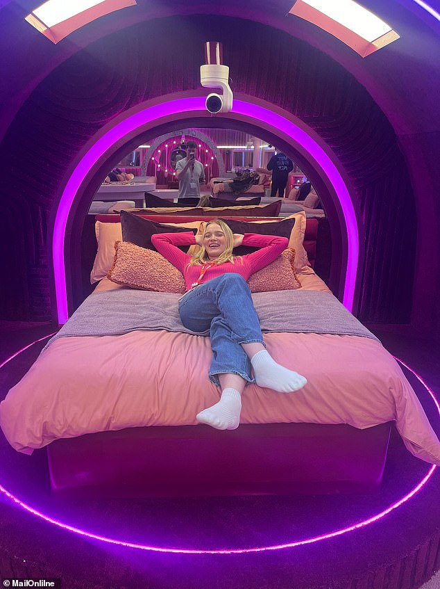 I made sure to test out the very comfy beds, but one was a little nicer than the rest and was positioned on an elevated platform, which could come into play later in the series