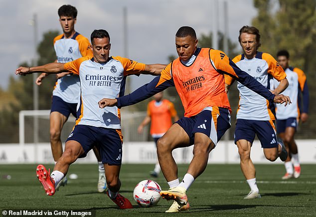Mbappe je trenirao sa svojim suigračima iz Madrida kao i obično uoči vikenda