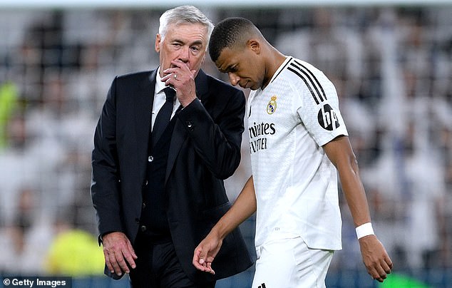 Mbape se oporavlja od ozljede bedra, ali je trener Madrida Carlo Ancelotti potvrdio da je spreman za igru