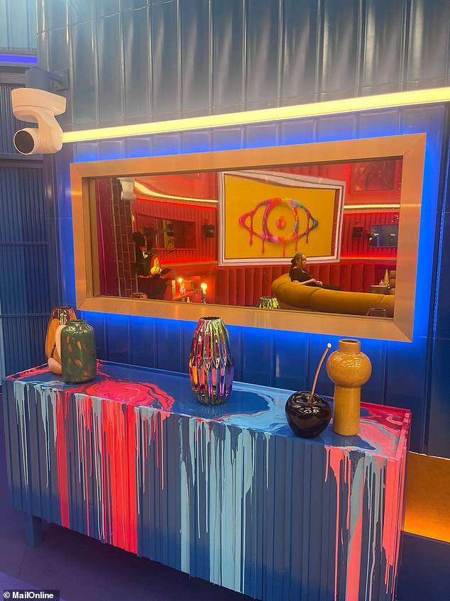 There were a lot of funky vases and decorative pieces scattered around the house