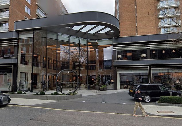 The legal bill is said to include charges for a lawyer's stay at Nobu Hotel London (pictured)
