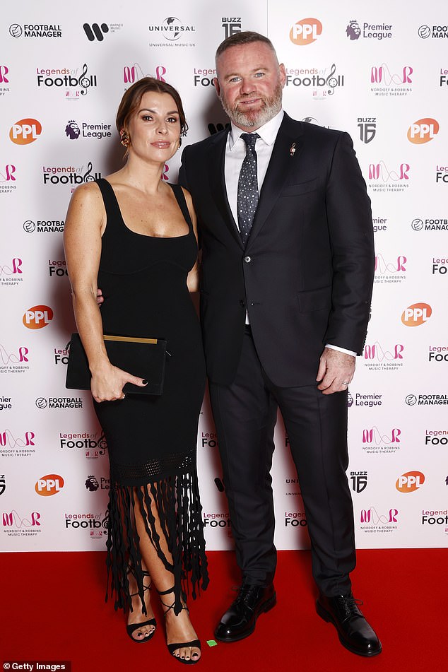 Wayne and Coleen dressed to impress for the evening which was held at JW Marriott Grosvenor House