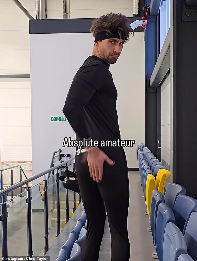 As he was announced as part of the Dancing On Ice lineup, Chris shared a hilarious sketch poking fun at his status as an ameteur skater