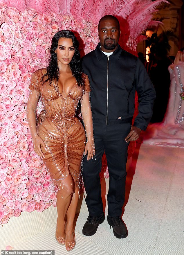 'Many of the details in his complaint are simply fantastical and false,' Kanye's representative told Page Six on Friday; (Kim Kardashian, West pictured in 2019)