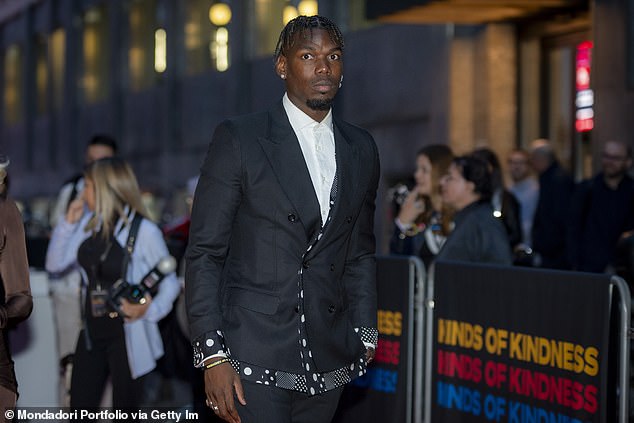 Pogba, 31, slikan ranije ove godine u Milanu na premijeri filma 'Kinds of Kindness'