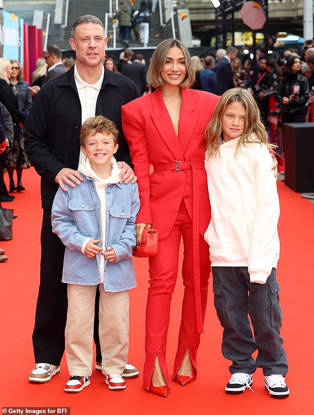 Zvijezdi Loose Women (35) pridružio se njezin bivši suprug Wayne (44) i njihova dva sina Parker (10) i Carter (8).