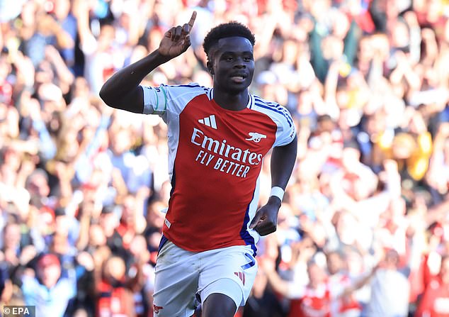Bukayo Saka bio je ključni dio Arsenalove transformacije iz lovca na Ligu prvaka u izazivača Premier lige