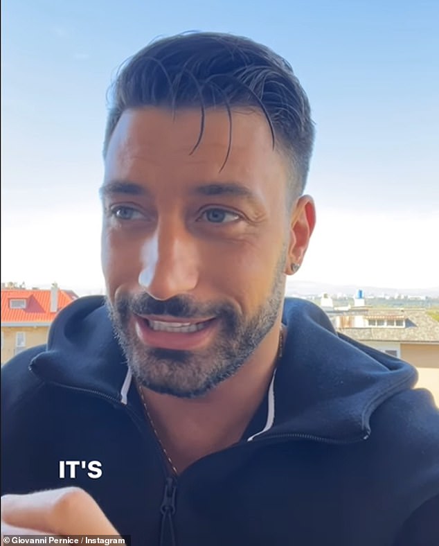 Yesterday, Gio promoted his own headline tour The Last Dance, which will run from January to May. He wrote online: 'I'm back baby!'