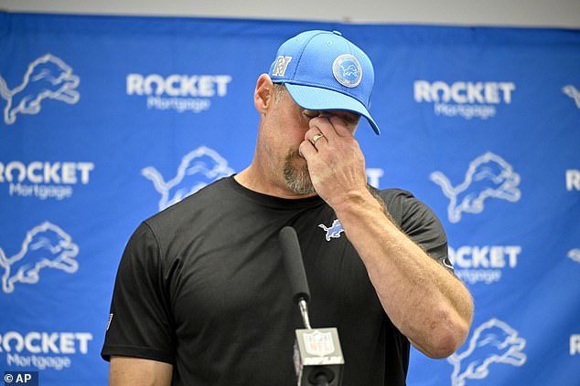 Glavni trener Detroit Lionsa Dan Campbell odao je emotivnu počast Aidanu Hutchinsonu