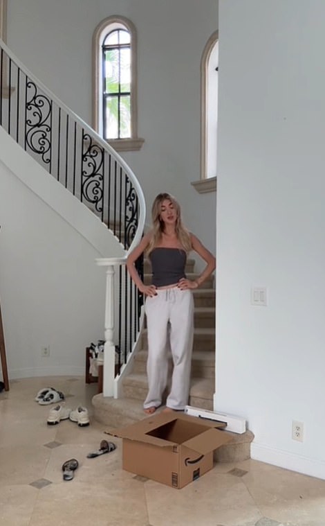 The 25-year-old showed off the massive rental property room by room