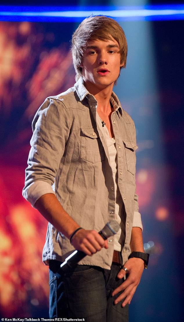 Liam was just 14 when he made his first X Factor appearance, winking at then-24-year-old Cheryl Tweedy. Here he is pictured two years later during rehearsals in 2010