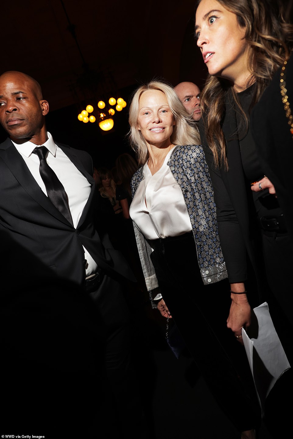 Anderson was seen mingling with other celebrity guests ahead of the presentation in NYC