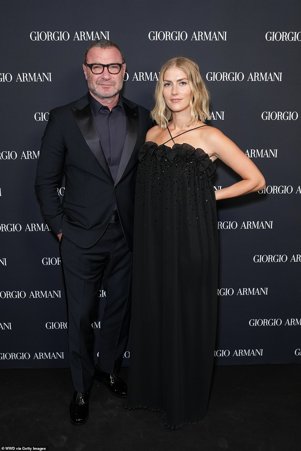 Liev Schreiber and his beauty queen wife Taylor Neisen walked arm-in-arm down the starry red carpet
