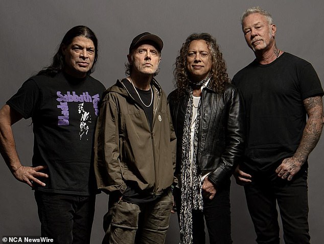 Metallica je najavila australsku turneju. Na slici LR: Robert Trujillo, Lars Ulrich, Kirk Hammett i James Hetfield