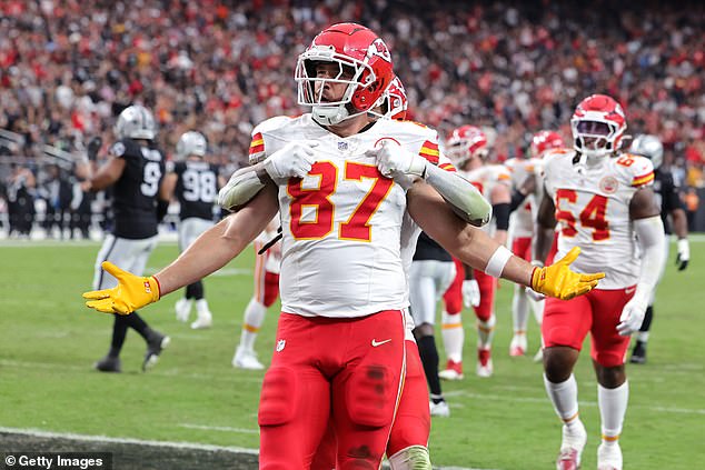 Travis Kelce postigao je svoj prvi touchdown ove sezone i tako osigurao pobjedu u Las Vegasu