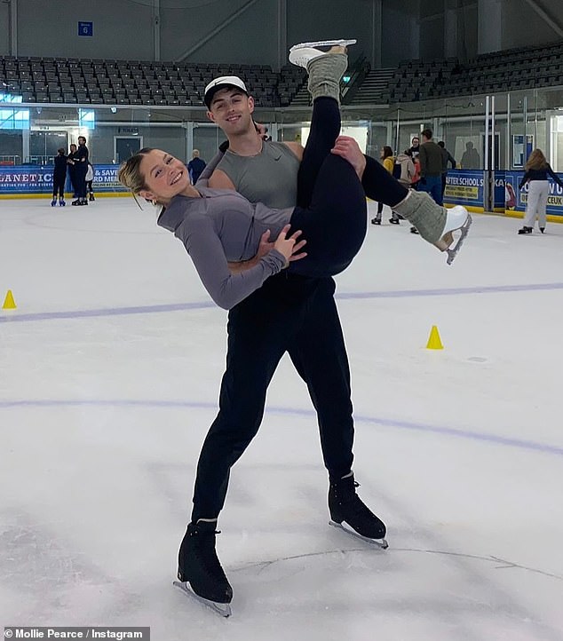 She wrote: 'Soooo excited to announce our partnership!⛸️We are thrilled and can’t wait to start our journey for season 17!!!❄️ it’s an absolute pleasure to be skating with @colin_grafton All starting to feel very real now'