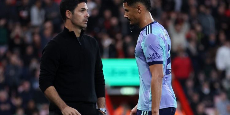 Bournemouth protiv Arsenala – Premier liga: rezultati uživo, vijesti o momčadi i novosti jer je William Saliba ISKLJUČEN sredinom prvog poluvremena nakon što je povukao Evanilsona u startu iz noćne more za Topnike