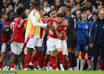 Chelseajev okršaj protiv Nottingham Foresta prerastao je u TUČU s Necom Williamsom koji je gurao Marca Cucurellu u Enza Marescu