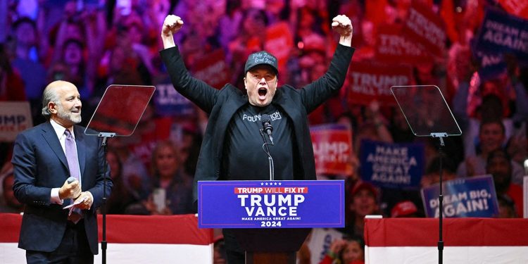 Elon Musk otkriva ‘dark gothic MAGA’ izgled na Trumpovom skupu u Madison Square Gardenu