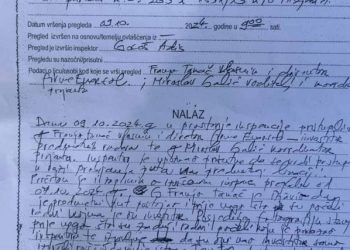 FOTO Pogledajte na temelju kakvog inspekcijskog nalaza policija može uhititi prosvjednike Miljkovića i Kozice