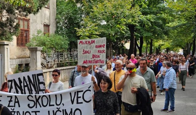 FOTO/VIDEO Na ulicama Mostara i profesori sa Sveučilišta, ujedinjeni sindikalisti poručuju da neće odustati