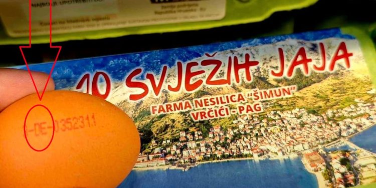 Farma iz Paga “Šimuni” svjesno varala kupce! Njemačka jaja u Zadru prodavali kao domaća