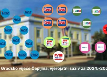 HDZ GUBI VEĆINU U ČAPLJINI Trenutni rezultat izbora sugerira da će oporba imati jednu ruku više u Gradskom vijeću