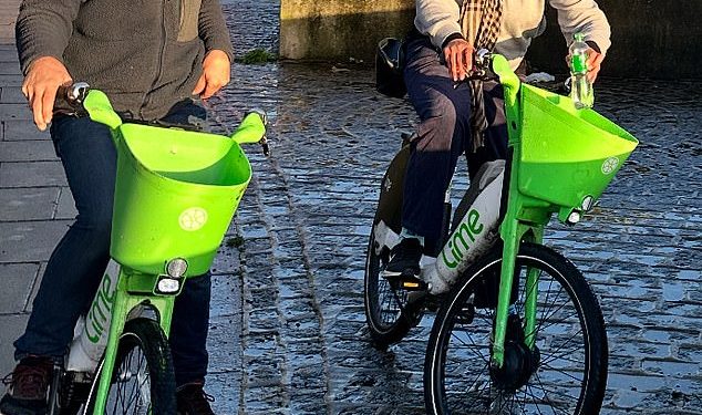 Is this Miranda Hart’s new husband? Comedian enjoys bike ride with mystery man – months before she secretly married building surveyor (who she met when he removed mould from her home)