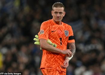 Jordan Pickford procjenjuje izglede Leeja Carsleya u Engleskoj nakon katastrofalne igre protiv Grčke – i bizarno tvrdi da Tri lava ‘nisu bila daleko’ u povijesnom porazu