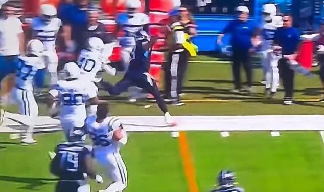 NFL pomoćni radnik ostao previjati se u agoniji nakon brutalnog sudara s Titans QB Willom Levisom