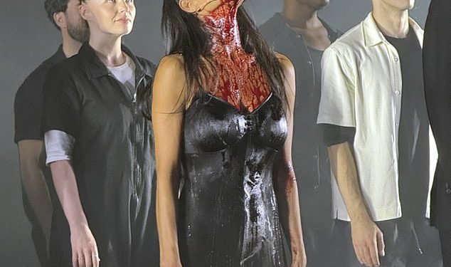 Nicole Scherzinger receives whopping 6-minute standing ovation as she drips in fake blood during her Broadway performance in Sunset Blvd