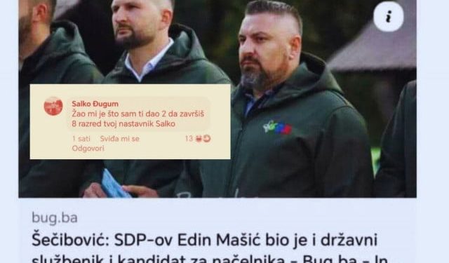 PROFESOR PORUČIO MINISTRU IZ SDA ‘Žao mi je što sam ti dao dvojku da završiš 8. razred’