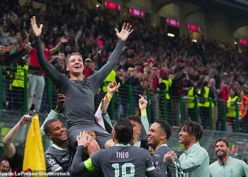 Pogledajte trenutak u kojem napadač AC Milana Francesco Camarda burno slavi nakon što je mislio da je postao najmlađi strijelac Lige prvaka IKADA… samo da bi pogodak bio isključen zbog zaleđa zbog VAR-a!