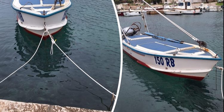 Ribaru s Raba odvezali batanu pa je jugo odnijelo, ali su je drugi pronašli i privezali da se ne razbije