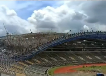Stadion uništen u nekoliko sekundi: Shah Alam je srušen