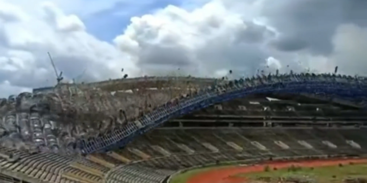 Stadion uništen u nekoliko sekundi: Shah Alam je srušen