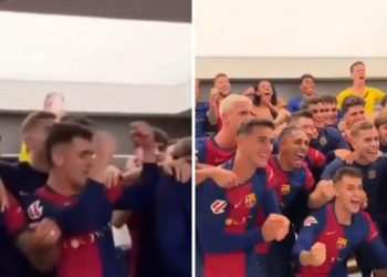 Szczesny puši u svlačionici nakon pobjede u Clasicu