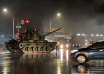 Tenkovi na ulicama gradova Tajvana