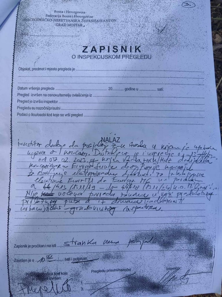 Inspekcijski nalaz Adis Gološ Miljkovići