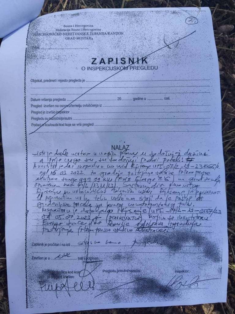 Inspekcijski nalaz Miljkovići Kozica