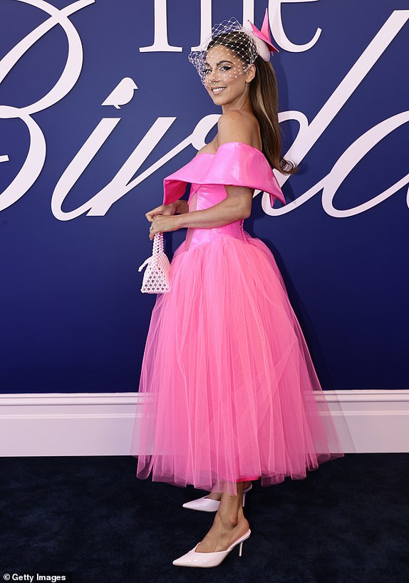 MELBOURNE, AUSTRALIA - NOVEMBER 05: Perry Lee poses for a photo during 2024 Melbourne Cup Day at Flemington Racecourse on November 05, 2024 in Melbourne, Australia. (Photo by Sam Tabone/Getty Images)