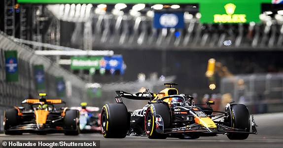 Mandatory Credit: Photo by Hollandse Hoogte/Shutterstock (14938405y) LAS VEGAS - Max Verstappen (Red Bull Racing) in action during the Las Vegas Grand Prix. Formula One, Las Vegas Grand Prix - Race - 24 Nov 2024