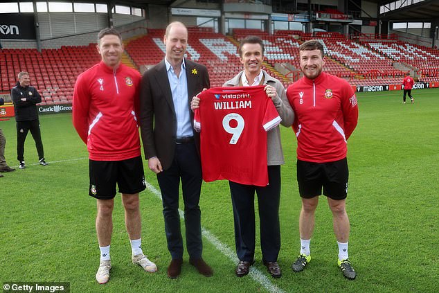 Dogodilo se to samo nekoliko tjedana nakon što je princ William posjetio Wrexham's Racecourse Ground kako bi se susreo s osobljem i igračima