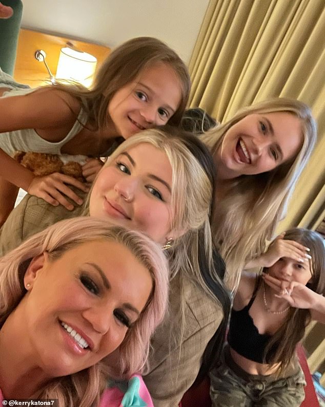 The ex Atomic Kitten star, who's been married three times, joked that the kids had already seen her walk down the aisle a few times, so could sit this one out