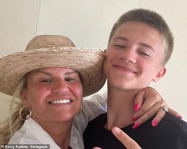 Kerry's only son Max is 15. His dad is Kerry's second husband Mark Croft