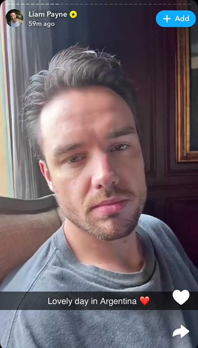 Selfie Liama Paynea u Argentini prije njegove iznenadne smrti u 31. godini