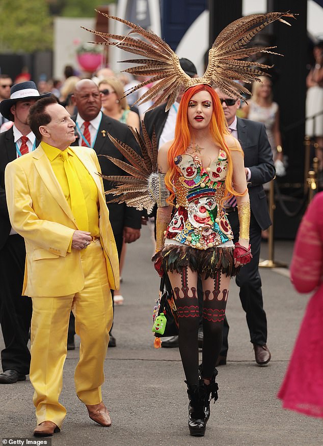 The wildest Melbourne Cup look that will go down in history was worn by Gabi Grecko, who shocked onlookers in The Birdcage 2014 alongside her then-partner Geoffrey Edelsten